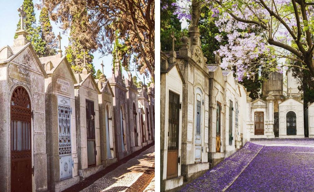 Побувати на Cemitério dos Prazeres - найбільшому і найкрасивішому кладовищі Португалії