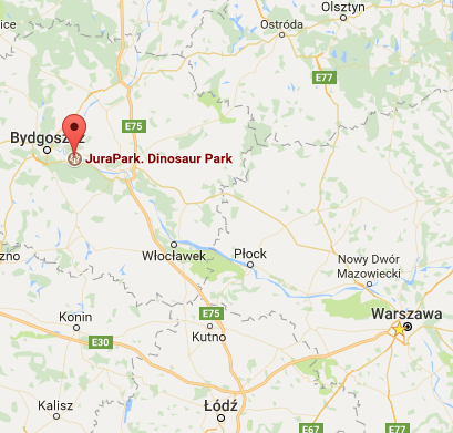 Парк динозаврів JuraPark в м Солець-Куявський в Польщі