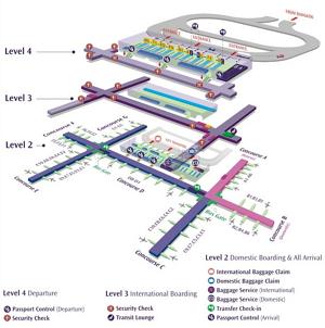 Міжнародний аеропорт Бангкока Суварнабхумі (Suvarnabhumi Airport) -   скачати схему