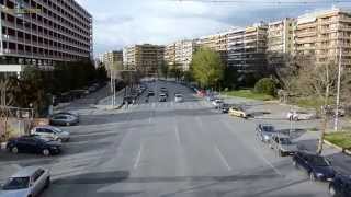 Time lapse in Greece Traffic in Thessaloniki Трафік Суєта