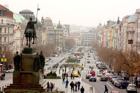 Прага, Вацлавська площа, фото: Штєпанка Будкова   - Отже, Вацлавська площа